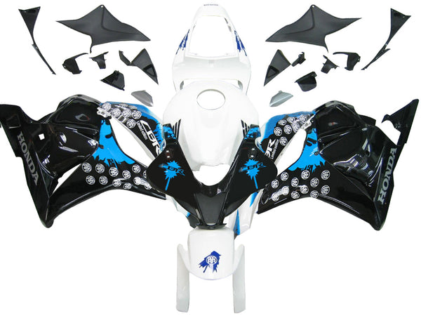 Fairings 2009-2012 Honda CBR 600 RR Hvit Svart Blå Mynt RR Generisk