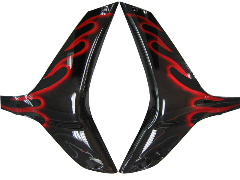 Owiewki 2009-2012 Honda CBR 600 RR Black & Red Flame Generic