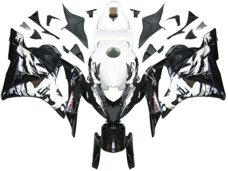 Carenados 2009-2012 Honda CBR 600 RR Negro y Blanco Tribal Genérico