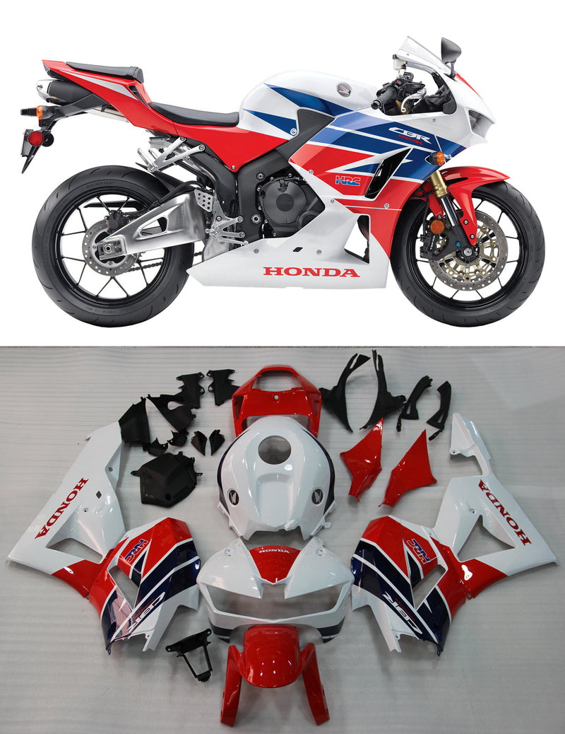 Verkleidungen 2013–2021 Honda CBR600RR HRC Weiß Rot Blau Generisch