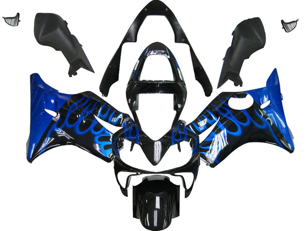 Fairings 2001-2003 Honda CBR 600 F4i Black & Blue Flame Racing Generic