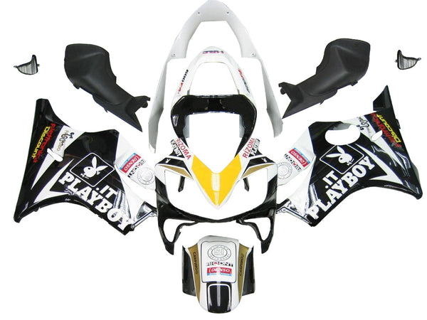 Owiewki 2001-2003 Honda CBR 600 F4i Black & White Playboy Racing Generic