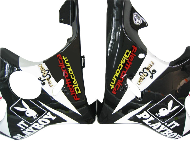 Carenados 2001-2003 Honda CBR 600 F4i Negro y Blanco Playboy Genérico