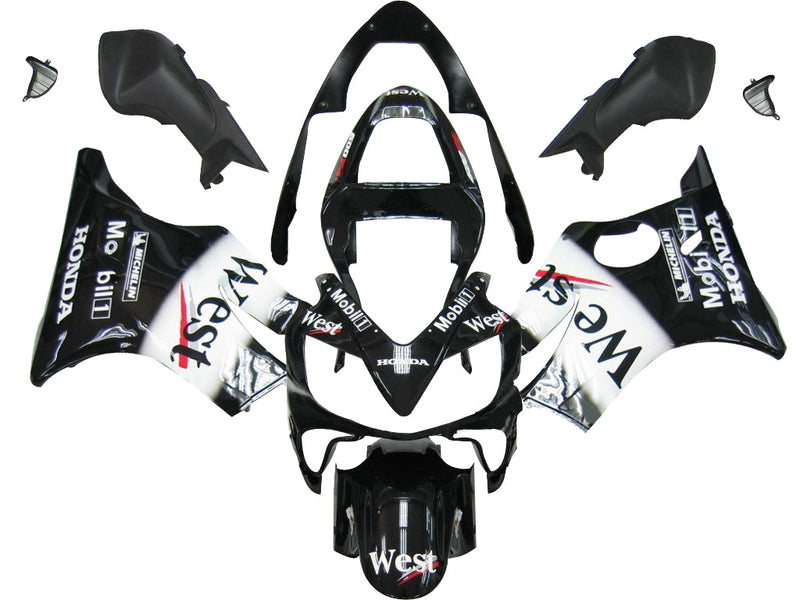 Verkleidungen 2001-2003 Honda CBR 600 F4i Black West Racing Generic