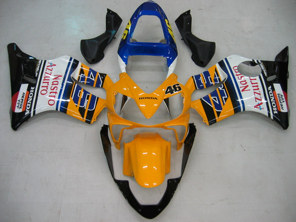 Carenagens 2001-2003 Honda CBR 600 F4i Amarelo #46 Azzurro Racing Generic