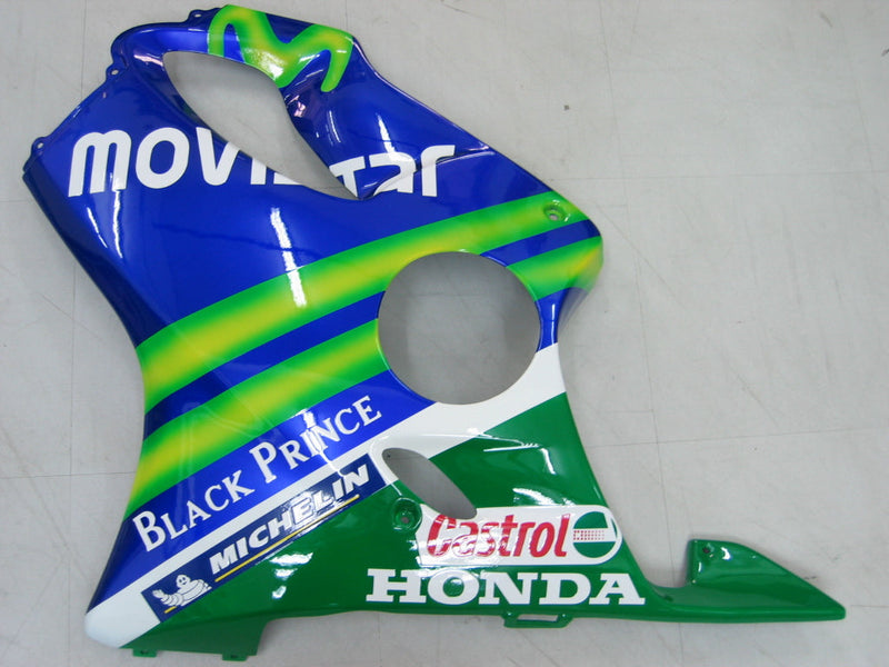 Owiewki 2001-2003 Honda CBR 600 F4i Niebiesko-zielona Movistar Generic