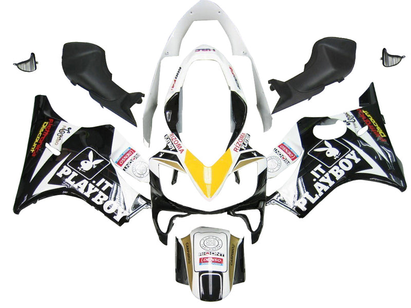 Fairings 2004-2007 Honda CBR 600 F4i Black Playboy Racing Generic