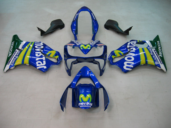 Owiewki 2004-2007 Honda CBR 600 F4i Niebiesko-zielona Movistar Generic