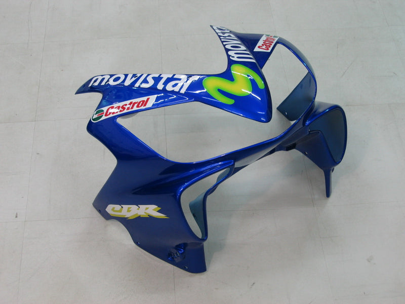 Fairings 2004-2007 Honda CBR 600 F4i Blå og Grønn Movistar Racing Generisk