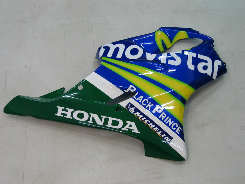 Fairings 2004-2007 Honda CBR 600 F4i Blå og Grønn Movistar Racing Generisk