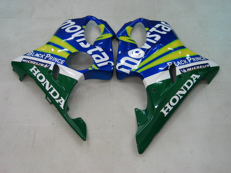 Fairings 2004-2007 Honda CBR 600 F4i Blå og Grønn Movistar Racing Generisk