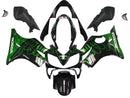 Carenagens 2004-2007 Honda CBR 600 F4i Black & Green Flame Racing Genérico