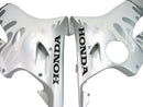 Fairings 2004-2007 Honda CBR 600 F4i Silver & White Flame Generic