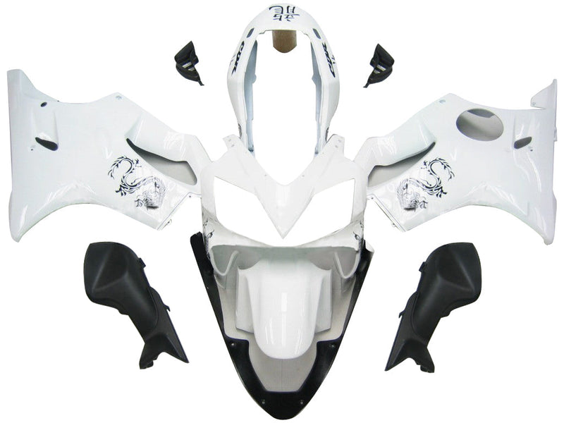 Carenagens 2004-2007 Honda CBR 600 F4i Branco e Dragão Chinês Genérico