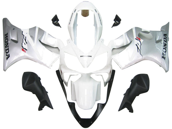 Carenagens 2004-2007 Honda CBR 600 F4i branco e prata F4i genérico