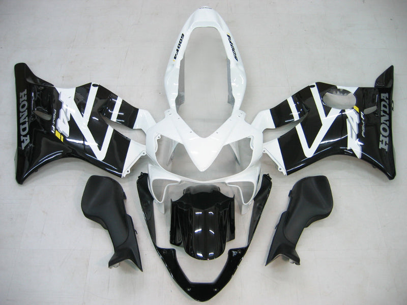 Carenados 2004-2007 Honda CBR 600 F4i Negro y Blanco F4i Genérico