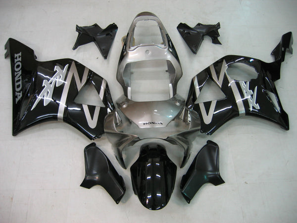 Carenados 2002-2003 Honda CBR 954 RR Plata y Negro RR Genérico