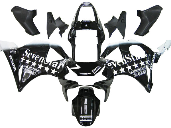 Carenados 2002-2003 Honda CBR 954 RR negro SevenStars Racing genérico