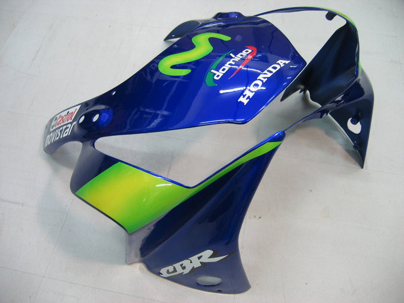 Carenagens 2002-2003 Honda CBR 954 RR Azul e Verde Movistar Generic