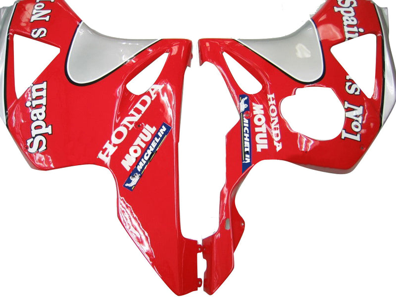 Kotelot 2002-2003 Honda CBR 954 RR punainen ja hopea nro 2 Spin's Racing Generic