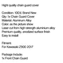 Controle deslizante do motor da tampa da proteção da roda dentada dianteira CNC para Kawasaki Z900 2017 genérico