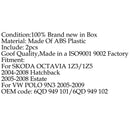 Par de lentes de lámpara lateral de espejo indicador para VW POLO 2005-2009 SKODA OCTAVIA genérico