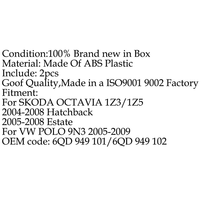 Bilpar Blinkerspegel Sidolampa Lins för VW POLO 2005-2009 SKODA OCTAVIA Generic