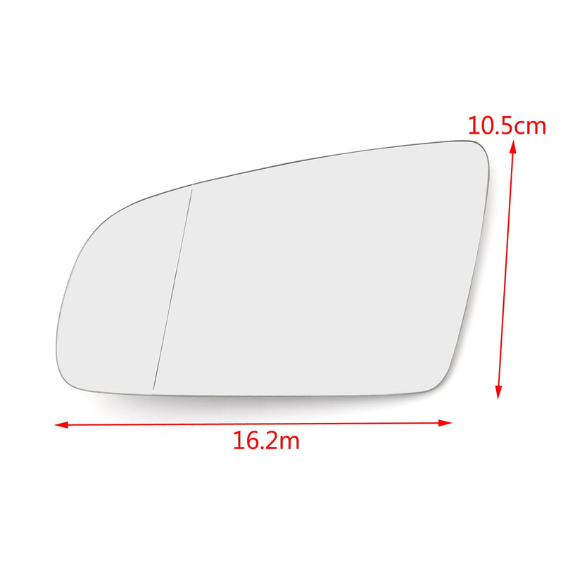 Cristal de espejo retrovisor delantero L&amp;R con calefacción para Audi A3 S3 A4 B6 B7 A6 S6 Generic