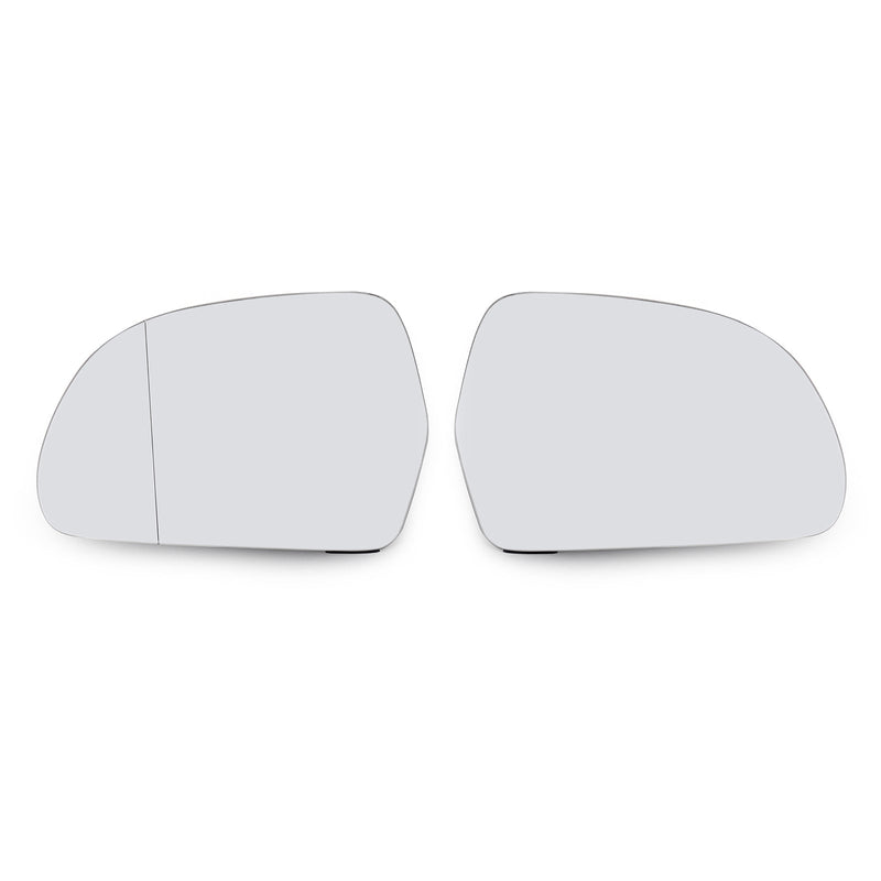 A Pair of L+R Side Rearview Mirror Glass Heated For A3 A4 A5 A6 A8 Q3 OCTAVIA