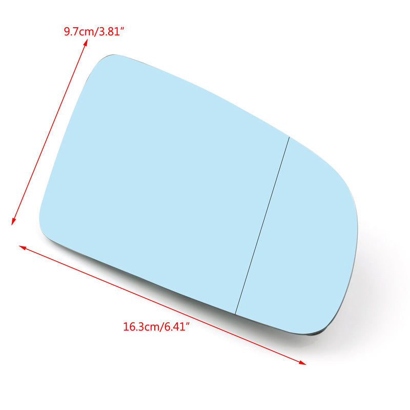 Ny venstre/høyre blå bakspeillinse for Audi A4 B6 B7 A6 C6 2005-2008 Generisk