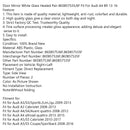 Ytterspeil hvitt glass oppvarmet par 8K0857535/6F Passer for Audi A4 B9 13-16 Generic