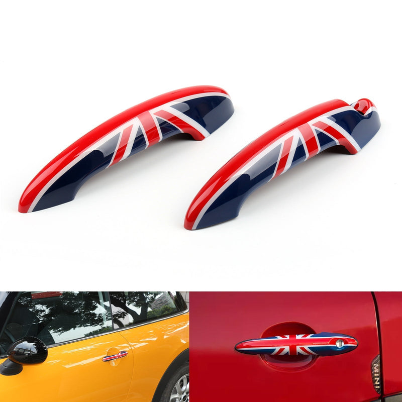 Union Jack UK Flagge karierte Türgriffe Deckung für Mini Cooper R50 R52 R53 R55