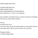 Auton metallikromi rajoitettu tarramerkki logotarra lokasuojan puolelle Highlanderille