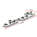 3D -Auto -Auto -Emblem -Abzeichen Aufkleber Aufkleber für Turbo Silber 1,6T 1,8T 2,0T 3,0T