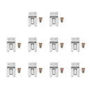 10x železná spona pro montáž mikrofonu do auta pro FT-1807/1907/7800/7900