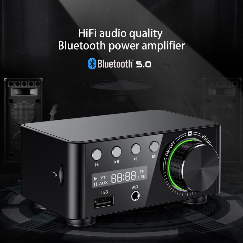 HiFi Mini Bluetooth 5.0 Digitaler Stromverstärker Stereo -Audioempfänger USB