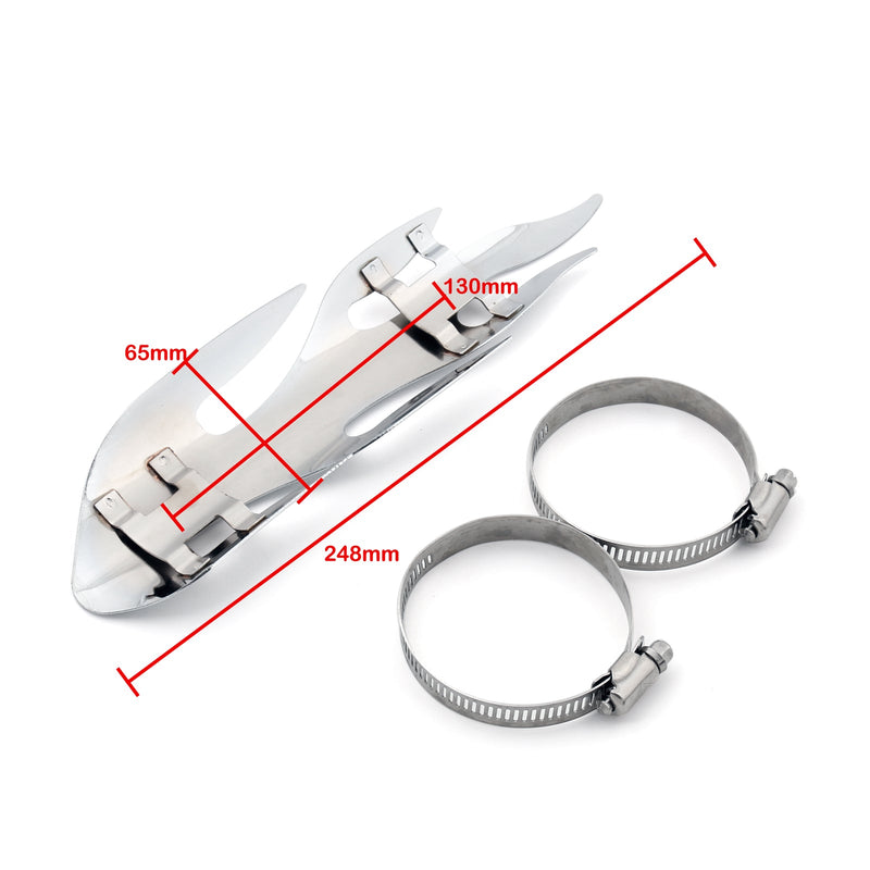 Universal-Motorrad-Auspuffrohr-Hitzeschild-Abdeckung Fersenschutz-Schutz Generic