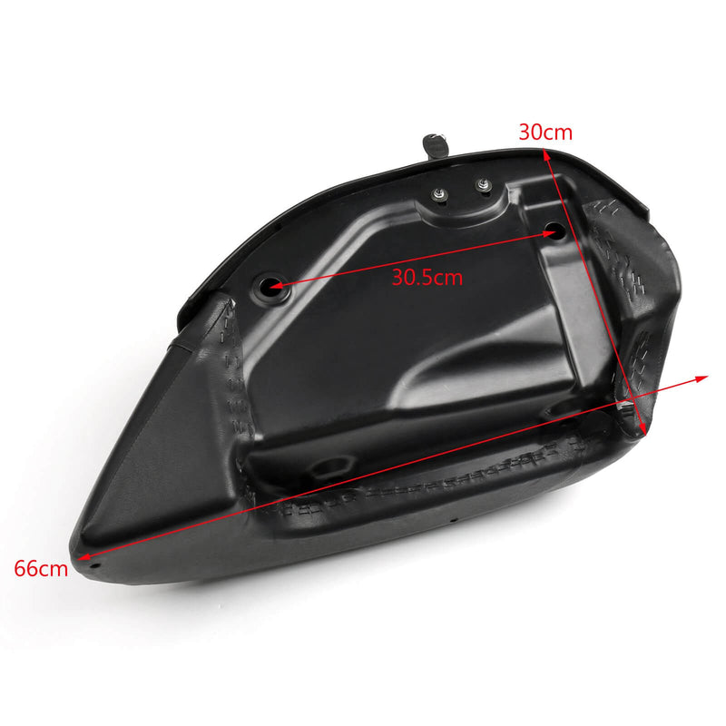 Yamaha Kawasaki Honda Classic Saddlebag Klassische Motorradtasche &amp; Heavy Duty Montagesatz