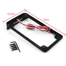 Univerzální rám na poznávací značku pro motocykly se 3 LED diodami a zadním brzdovým světlem LED Generic