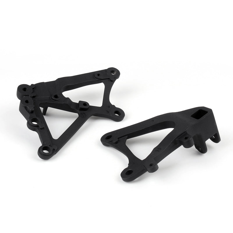 Soporte para reposapiés delantero, juego de soporte para reposapiés del conductor para Yamaha YZF R1 2009-2011, negro genérico