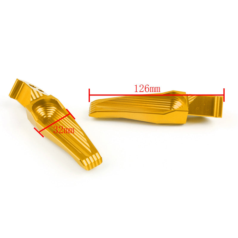 CNC bakre fotpinner Pedal for Yamaha TMAX500 TMAX 530 XP530 XP500 MT07 MT09 Gold Generic