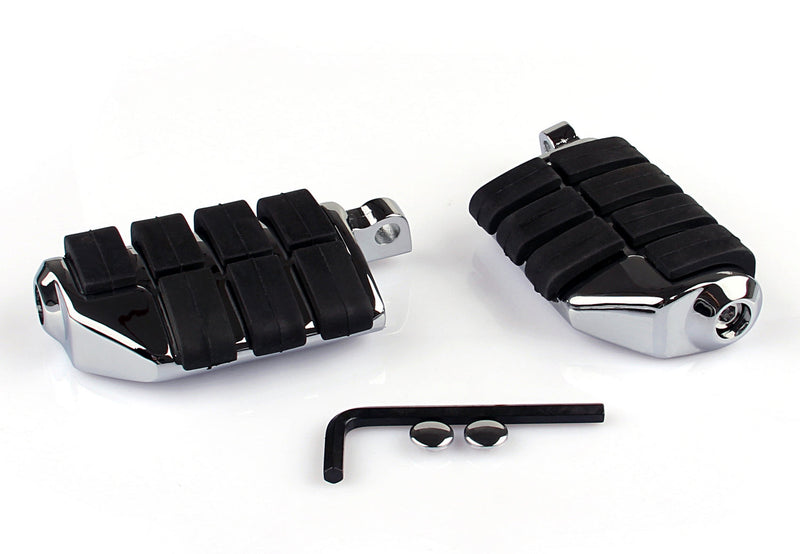 7963 Dual Foot Pegs for Harley Softail Sportster Dyna Glide Fat Boy Road King Generisk