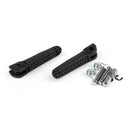 Sorte forreste fodpinde Fodpinde Aluminium Passager til Yamaha R1 R6 99-12 R6S Generisk
