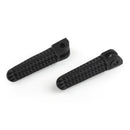 Sorte forreste fodpinde Fodpinde Aluminium Passager til Yamaha R1 R6 99-12 R6S Generisk