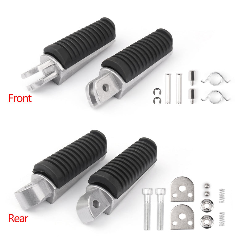 Front/Rear Foot Pegs Footrest For Yamaha FJ1200 FZ1N FZ1S FZ6N FZ6S FZ8N FZ8S