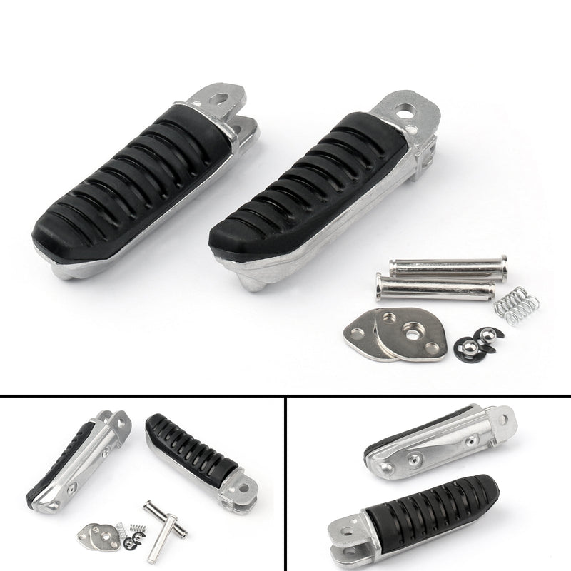 F/R Apoio para os pés Pedais Pegs para Suzuki GSXR600 GSX-R GSX 750 1000 GSF600 Genérico