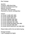 Zadní stupačky pro Suzuki GSXR600 GSXR 750 1000 SV650 1000 TL1000 stříbrná