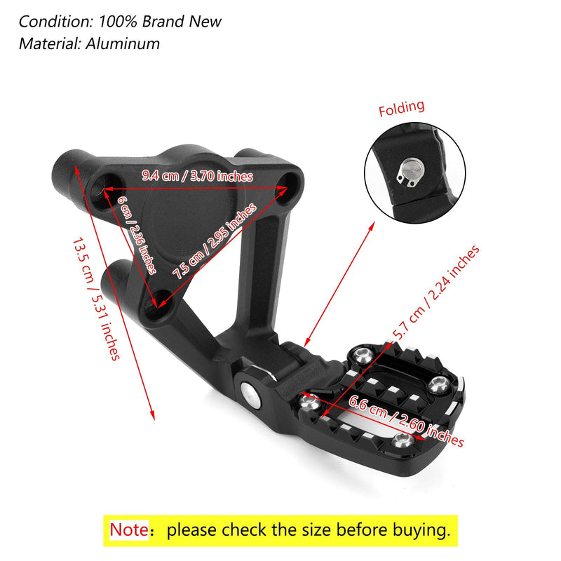 Motorcykelfällbara fotstöd fotstift bakre pedaler för Honda X-ADV 750 2017-2018