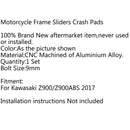 CNC crash pads crash pad capa película protetora para Kawasaki Z900 2017 Genérico