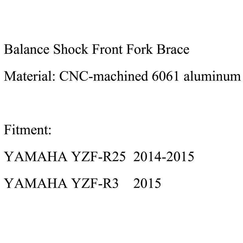 Balance Shock Gabelbrücke für Yamaha YZF-R25 R25 2014-2015 YZF-R3 2015 Generic